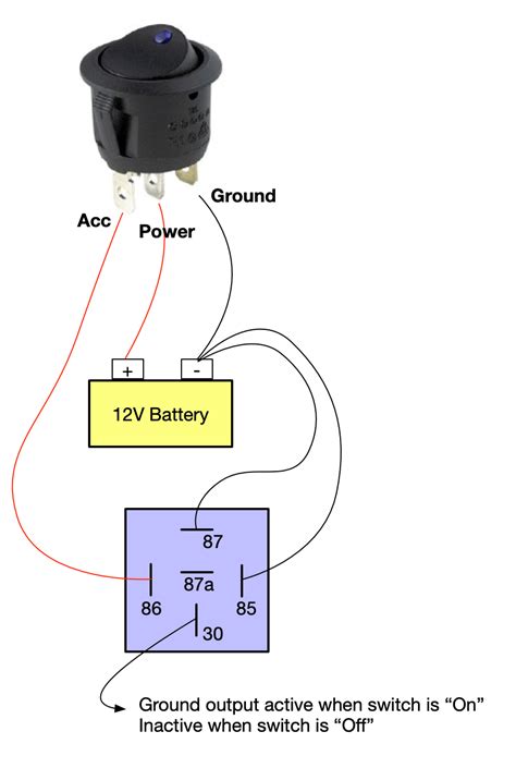 onoff switch led rocker switch wiring diagrams oznium trailer light wiring basic