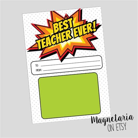 teacher  teacher appreciation printable gift card