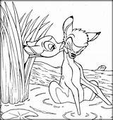 Bambi Pages Coloring Faline Getcolorings sketch template