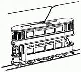 Tram Coloring Designlooter 61kb 630px sketch template