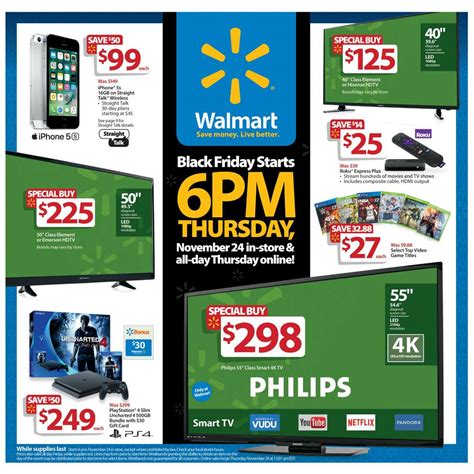 walmarts black friday  doorbuster ad circular released