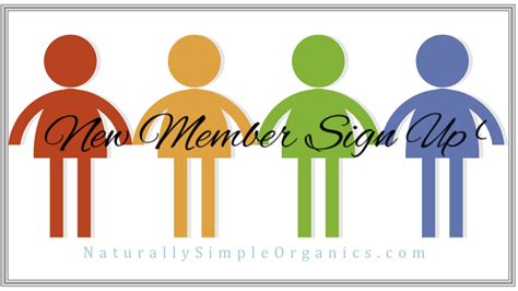 member sign enrollment naturally simple organics