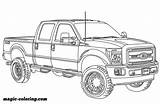 Ford Coloring F250 Lifted Pages Truck Printable Raptor F350 Cars Drawing Trucks Pickup Nissan Ausmalbilder Choose Board Ausmalbild Supercoloring Magic sketch template
