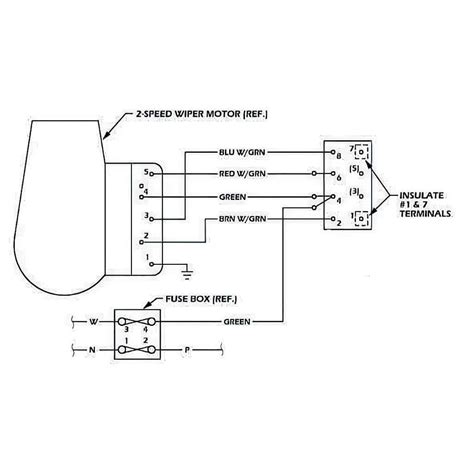 wiring  harness  speed wiper switch conversion sel  classic mini parts