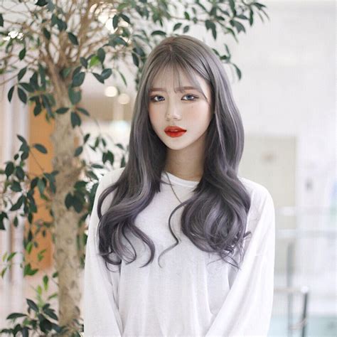 Ulzzang Girl Yoou Ch Fashion In 2019 Korean Hair Color Korea Hair