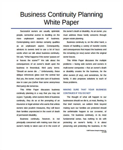 business concept paper format sample concept paper student