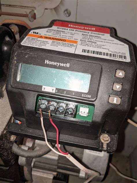electrical     add   wire   honeywell  oil primary control current