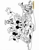 Mickey Halloween Coloring Pages Mouse Disney Friends Disneyclips Printable Costume Clipart Minnie Wonders Pumpkin Library Comments sketch template