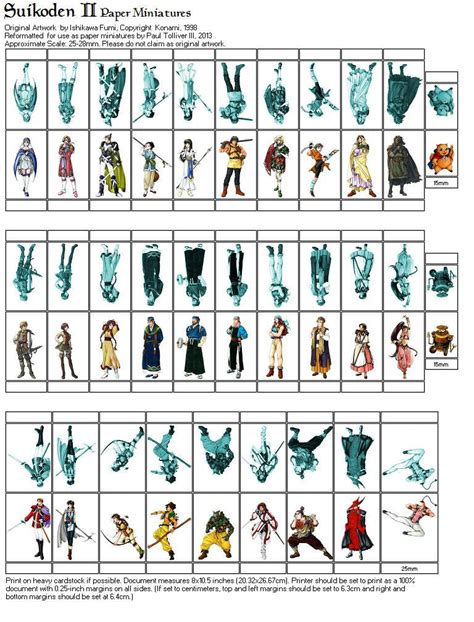 suikoden ii paper minis page   crimsonguard dnd miniatures dnd minis dungeons