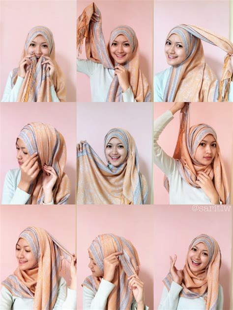 tutorial hijab pashmina crinkle ala selebgram hijabfest
