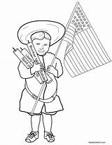 Coloring Pages July Fourth Jumbo 20th Firecrackers Century Early Lad Partying Prefer Patriotic Maybe Want Some 1776 sketch template