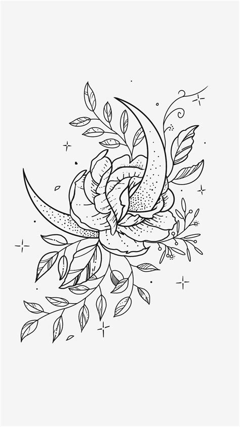 floral tattoo outline werohmedia