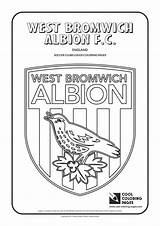 Coloring West Albion Bromwich Logo Pages Logos Cool Soccer Colouring Brom Clubs Napoli Only sketch template