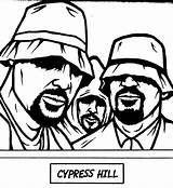 Gangster Coloring Cypress Personnages sketch template