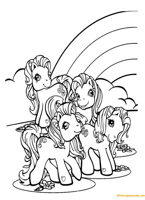 ponies coloring page  printable coloring pages
