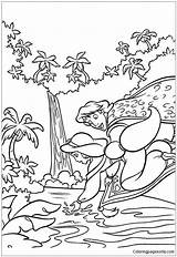 Oasis Coloring Pages Getcolorings Aladdin Jasmine sketch template