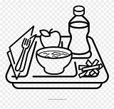 Coloring Meal Drawing Pages Food Tray Clipart Drawings Pinclipart Paintingvalley sketch template