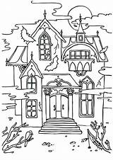 Mansion Luigi Coloring4free Luigis Getdrawings Castle Mansions sketch template