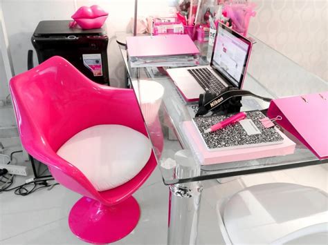 Pink Home Office Pink Office Supplies Barbie Room Pink