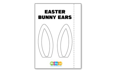 bunny ears craft template   cute headband  day