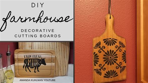 diy farmhouse decorative cutting boards    cricut