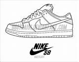 Nike Dunk Low Sb Template Deviantart Wallpaper sketch template