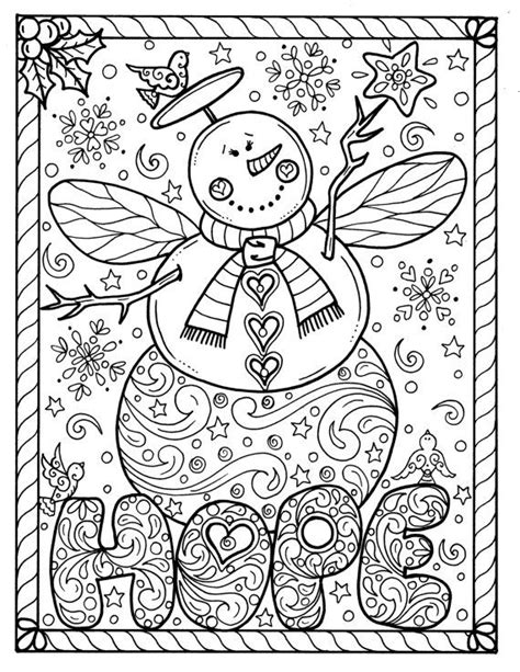 coloring pages christmas  adults  getdrawings