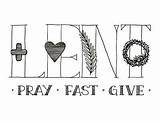 Lent Ash Pray Radiant Look Lenten Almsgiving Holy Vur sketch template