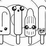 Popsicles sketch template
