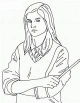 Potter Ginny Kolorowanka Weasley Druku Drukowania Colorare Poudlard sketch template