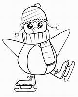 Penguin Skating Schlittschuhlaufen Eiskunstlauf 33a4 Ausmalbild Coloringtop Pinguino Hielo Pingüino Patinaje Skater Dibujosonline Coloringhome sketch template