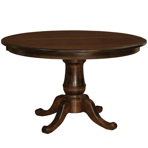 chancellor single pedestal buy custom amish furniture