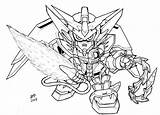 Gundam Epyon Lineart sketch template