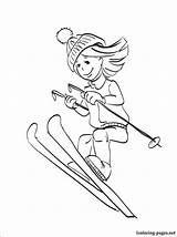 Ski Coloring Doo Jet Printable Winter Skiing Drawing Getcolorings Lovers Season Children sketch template