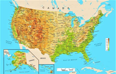 mapa de estados unidos político con nombres estados y capitales