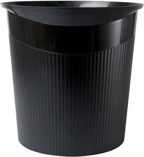 zwarte vuilnisbakprullenbak  liter vuilnisemmersvuilnisbakkenprullenbakken bolcom