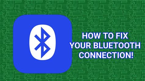 fix  bluetooth connection   youtube