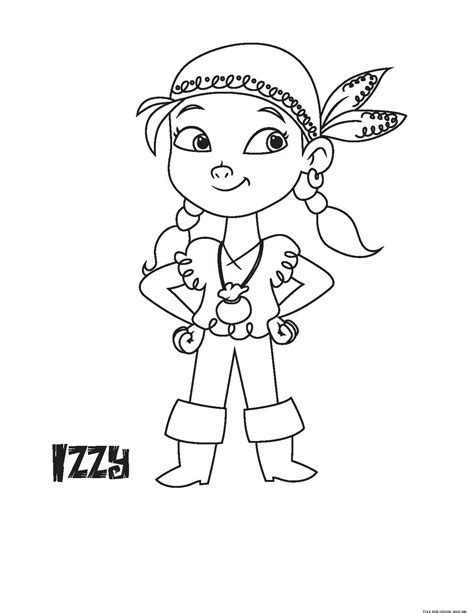 printable disney junior izzy coloring book pages  kids