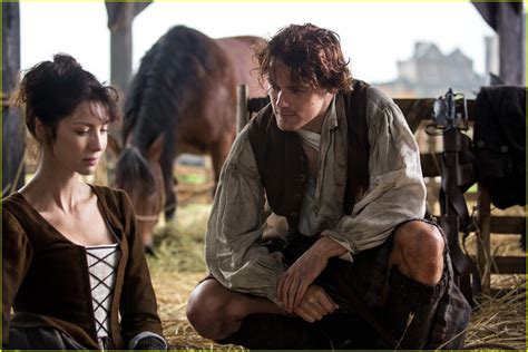 outlander s caitriona balfe teases sexy jamie and claire scenes photo