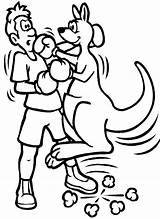 Boxing Coloring Pages Kangaroo Kids Print Find Choose Board Man Anycoloring sketch template