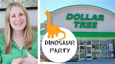 dollar tree dinosaur birthday party youtube
