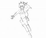 Makoto Nanaya Ability Calamity Trigger Blazblue Coloring Pages sketch template
