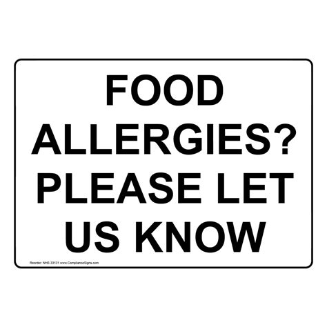 food allergies     sign nhe