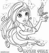 Moxie Coloring Pages Girlz Girls Cute Neo sketch template