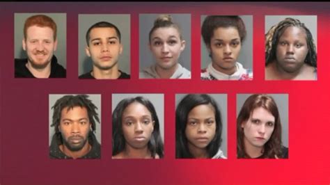 nine arrested in human trafficking sting