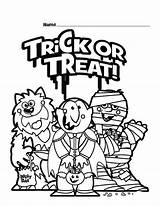Trick Coloring Treat Pages Halloween Printable Kids Girls Print Sheets Color Choose Board Getcolorings Book sketch template