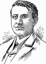 Edison Alva Inventor Bulb sketch template