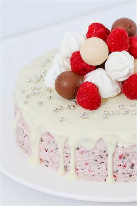 Raspberry Meringue Ice Cream Cake Bake Play Smile