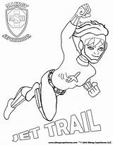 Allergy Superheroes Jet Trail Coloring Sheet sketch template