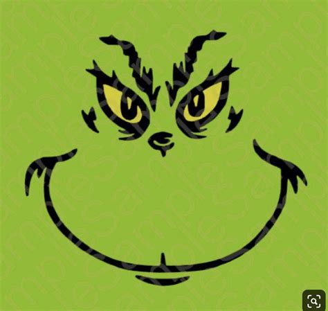 pin  jessica richards  grinch christmas tree grinch face svg